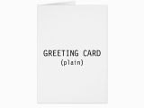 Plain Birthday Cards Greeting Card Plain Zazzle