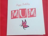 Plain Birthday Cards Happy Birthday Mum Simple Birthday Card for Mum Plain Card