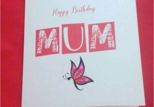 Plain Birthday Cards Happy Birthday Mum Simple Birthday Card for Mum Plain Card