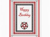 Plain Birthday Cards Plain Birthday Card for Satanist Demonolator Zazzle