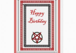 Plain Birthday Cards Plain Birthday Card for Satanist Demonolator Zazzle