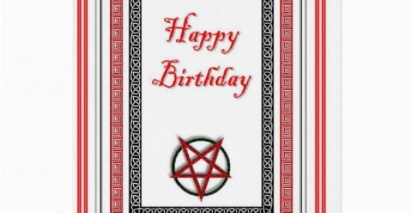 Plain Birthday Cards Plain Birthday Card for Satanist Demonolator Zazzle