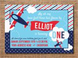 Plane Birthday Invitations Airplane Birthday Invitation First Birthday Boy Invitation