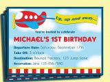 Plane Birthday Invitations Airplane Birthday Invitation Printable or Printed with Free