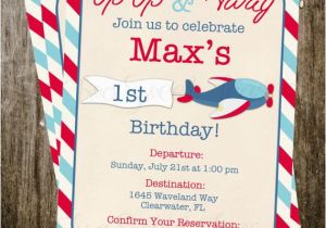 Plane Birthday Invitations Airplane Vintage Invitation Plane Pilot Aviation by 2sweetteas