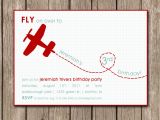Plane Birthday Invitations Printed Airplane Birthday Party Invitation Perfect for An