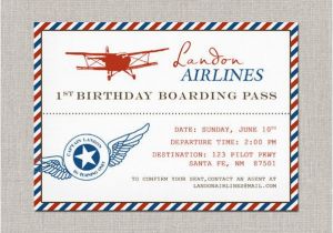 Plane Birthday Invitations Vintage Airplane Birthday Invitation by Announcingyou On Etsy