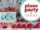 Planes Birthday Decorations High Flying Airplane themed Boy S First Birthday Party