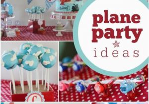 Planes Birthday Decorations High Flying Airplane themed Boy S First Birthday Party