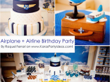 Planes Birthday Decorations Kara 39 S Party Ideas Airplane Airline Pilot themed Boy 1st