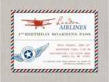 Planes Birthday Party Invitations Vintage Airplane Birthday Invitation by Announcingyou On Etsy