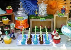 Plants Vs Zombies Birthday Decorations A Boy 39 S Plants Vs Zombies Birthday Party Spaceships and