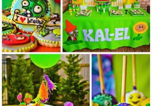 Plants Vs Zombies Birthday Decorations Kara 39 S Party Ideas Plants Vs Zombies themed Birthday Party