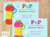 Playdate Birthday Party Invitations Bubbles Playdate or Birthday Invitation 2 to Choose You