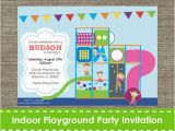 Playground Birthday Invitations Indoor Playground Invitation Inflatable Bouncy Printable