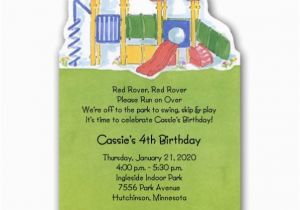 Playground Birthday Invitations Park Playground Birthday Invitations Paperstyle