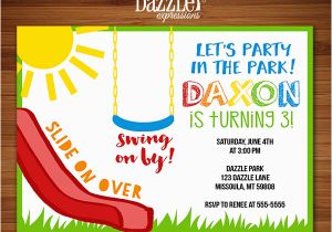 Playground Birthday Invitations Printable Playground Birthday Invitation Kids Party In