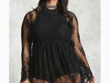 Plus Size 21st Birthday Dresses forever 21 Plus Size Sheer Lace Dress In Black Lyst