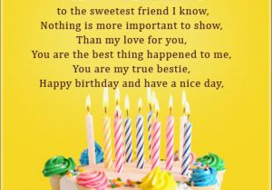 Poem for A Birthday Girl Birthday Poem for Sweet Friend Birthdaywishings Com