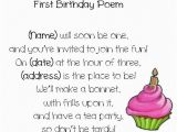 Poem for Birthday Girl First Birthday Poem Ideas Gi S 1st B Day Monster Bash