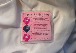 Poem for Birthday Girl Personalised Coaster Goddaughter Poem 18th Birthday