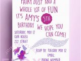 Poem On Birthday Girl Fairy Birthday Party Invitation Download Pdf Personalised