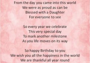 Poem On Birthday Girl Happy Birthday Poems From Daughter Http Www