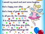 Poems for Birthday Girls Birthday Fairy Poem Message for A Girl Rooftop Post