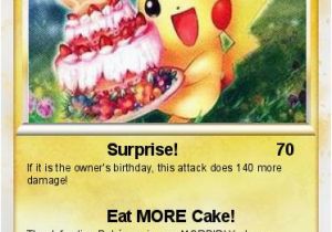 Pokemon Birthday Card Maker Pokemon Birthday Pikachu 5 5 Surprise My Pokemon Card