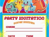 Pokemon Birthday Invitation Templates Free 50 Free Birthday Invitation Templates You Will Love