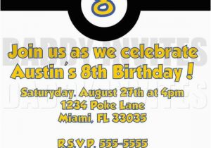 Pokemon Birthday Invitation Templates Free Pokemon Birthday Invitation