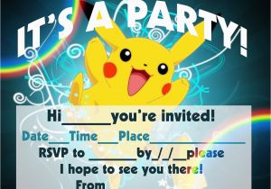 Pokemon Birthday Invitation Templates Free Pokemon Birthday Invitation Templates Free Cleaning