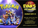 Pokemon Birthday Party Invitation Wording Pokemon Birthday Invitations Ideas Bagvania Free