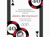 Poker Birthday Party Invitations Casino Poker Vegas Birthday Party Printable Invitation Red