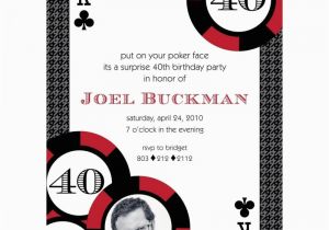 Poker Birthday Party Invitations Casino Poker Vegas Birthday Party Printable Invitation Red