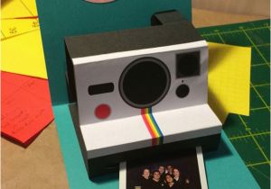 Polaroid Camera Pop Up Birthday Card with Printable Template 25 Best Ideas About Diy Birthday Cards On Pinterest