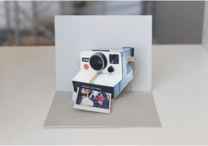 Polaroid Camera Pop Up Birthday Card with Printable Template How to Make A Diy Polaroid Pop Up Card