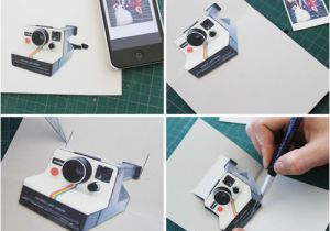 Polaroid Camera Pop Up Birthday Card with Printable Template How to Make A Diy Polaroid Pop Up Card