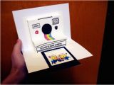 Polaroid Camera Pop Up Birthday Card with Printable Template Polaroid Camera Pop Up Card Birthday Invitation Wedding