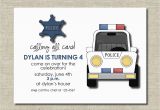 Police Birthday Cards Police Birthday Party Invitation