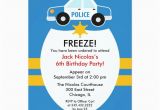 Police Birthday Cards Police Birthday Party Invitation Zazzle Com