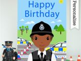 Police Birthday Cards Police Officer Firefighter Birthday Card Personalised Kids