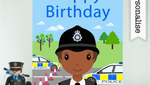 Police Birthday Cards Police Officer Firefighter Birthday Card Personalised Kids