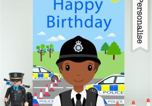 Police Birthday Cards Police Officer Firefighter Birthday Card Personalised Kids