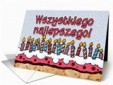 Polish Birthday Cards Polish Birthday Card Wszystkiego Najlepszego Card 379552