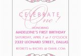 Polka Dot First Birthday Invitations First Birthday Pink Polkadot Invitations Paperstyle