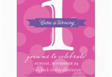 Polka Dot First Birthday Invitations Pink Polka Dot First Birthday Invitations Paperstyle