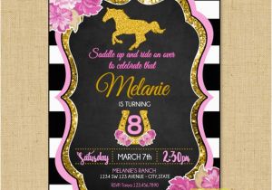 Pony Ride Birthday Invitations Horseback Riding Birthday Invitation Horse Birthday Pony