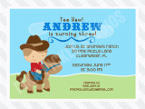 Pony Ride Birthday Invitations Pony Ride Boy Personalized Party Invitation