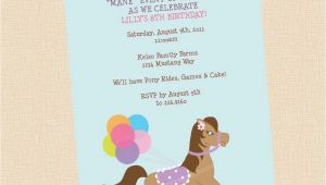 Pony Ride Birthday Invitations Pony Rides Birthday Party Invitation Any Colors